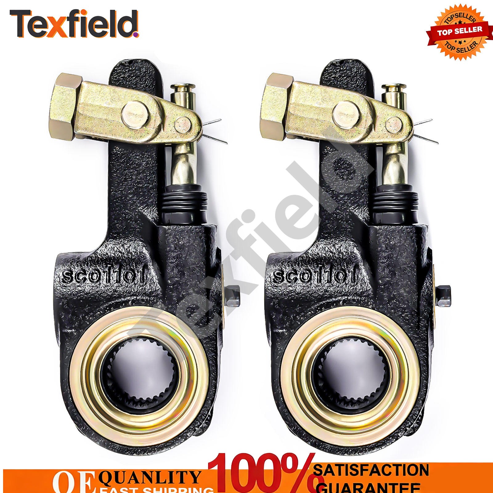Automatic Slack Adjuster 28 Spline 5.5" For Meritor R801073 E11401 801073 2PCS