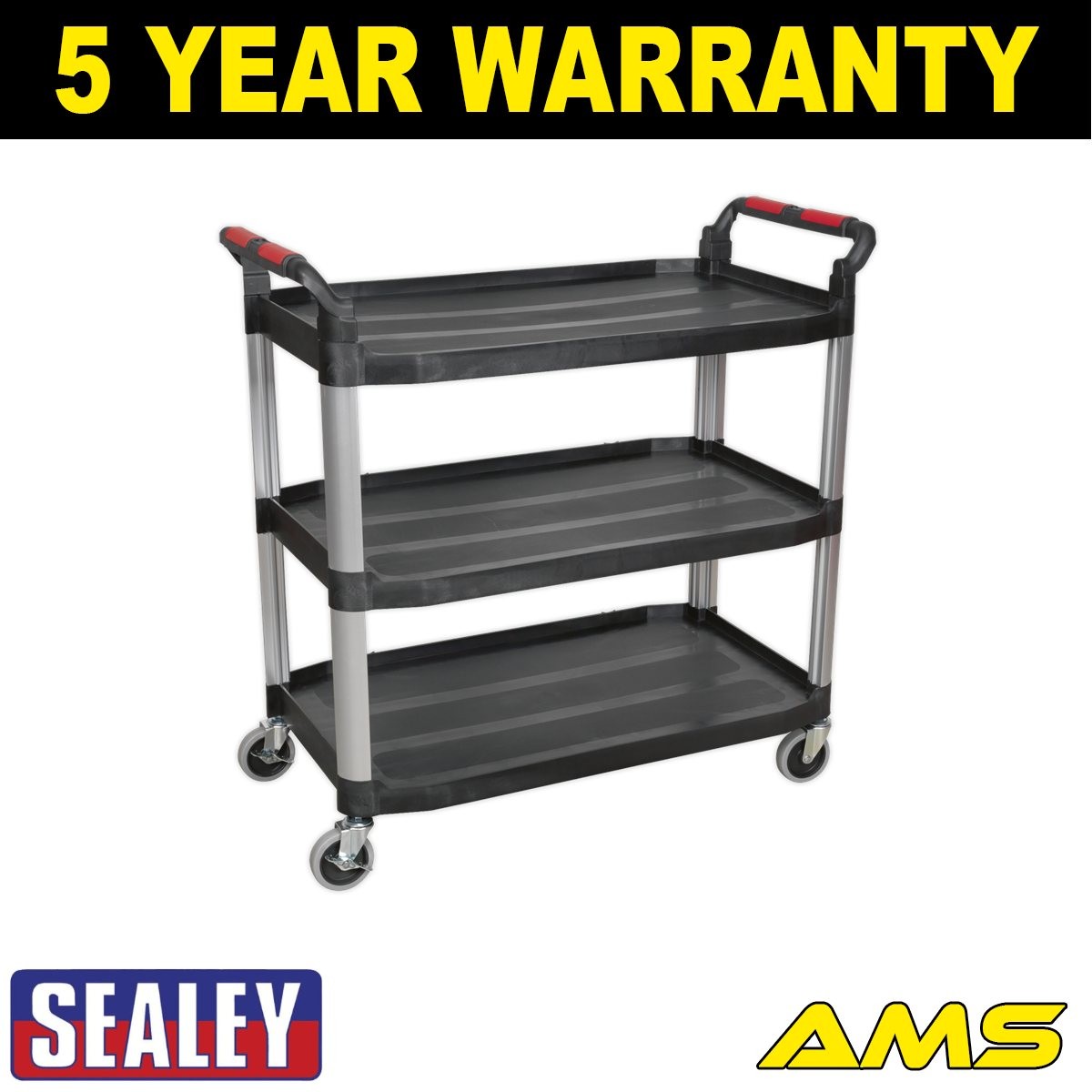 Sealey Composite Workshop Trolley 3-Level/3 Wall CX310