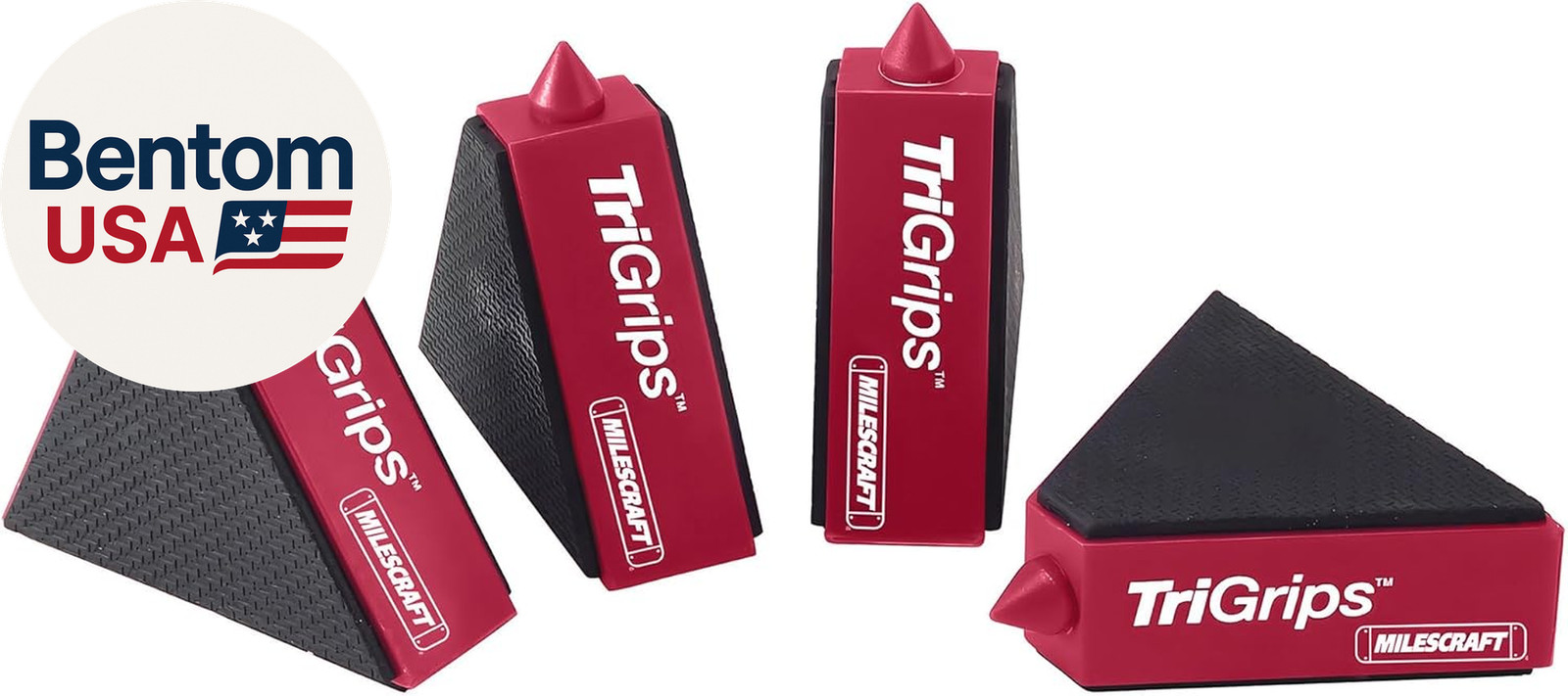 1600 Trigrips - Triangle Bench Cookie Work Grippers, for Woodworking, Painting,