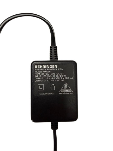 Behringer OEM PSU6-UL Replacement Power Supply 120V UL 51639