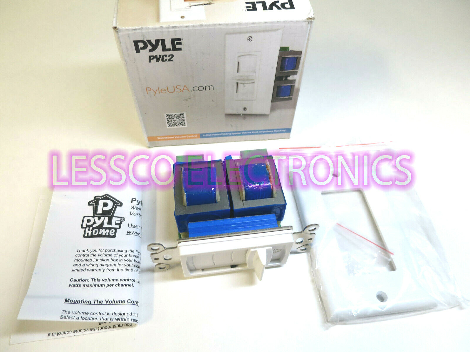 Pyle PVC-2 Channel Dual Mode 2-Way In Wall Home Theater Speaker Volume Control