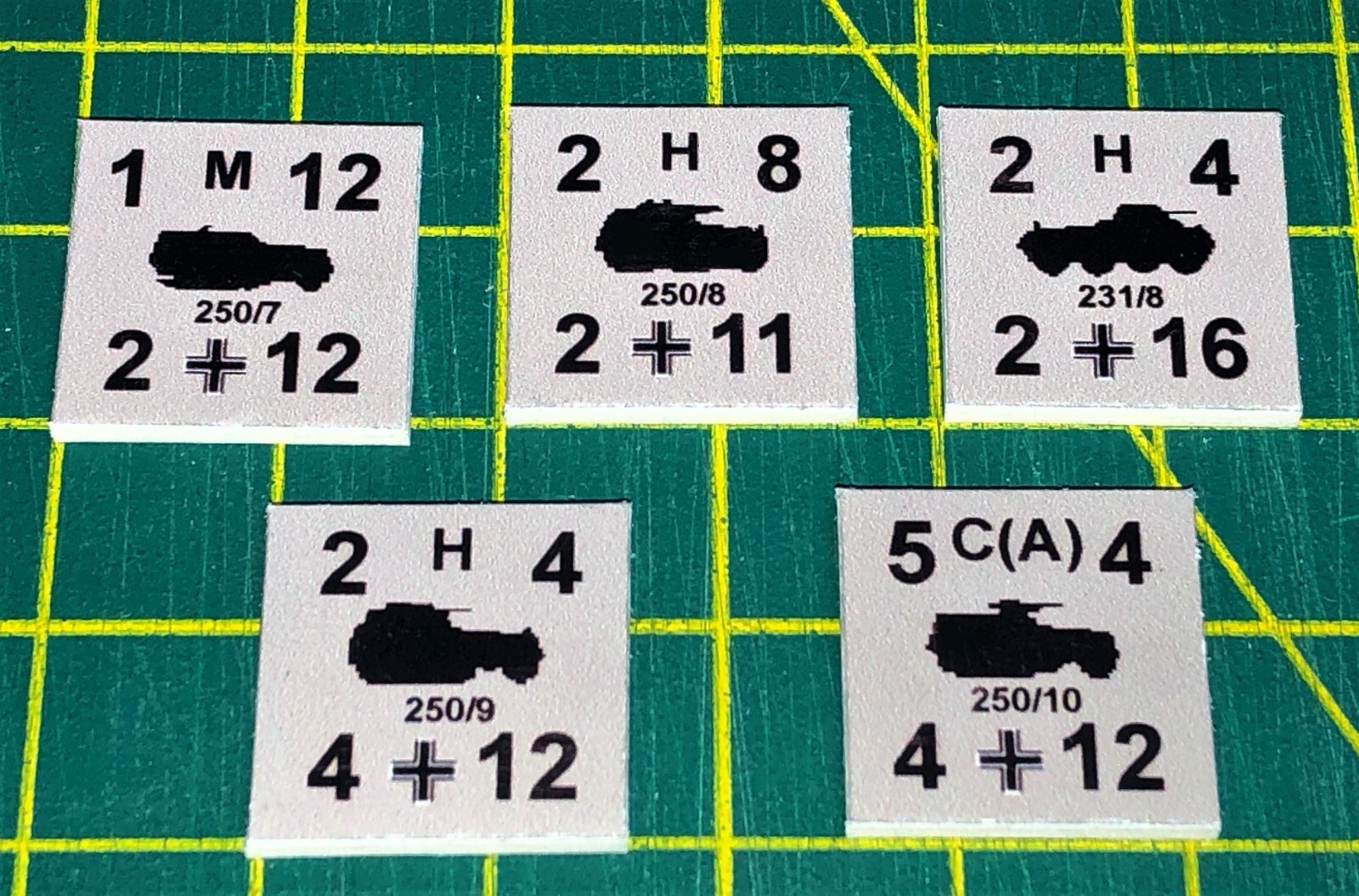 Panzer Leader + PanzerBlitz Recon, for Avalon Hill, 72 counters + 4 scenario