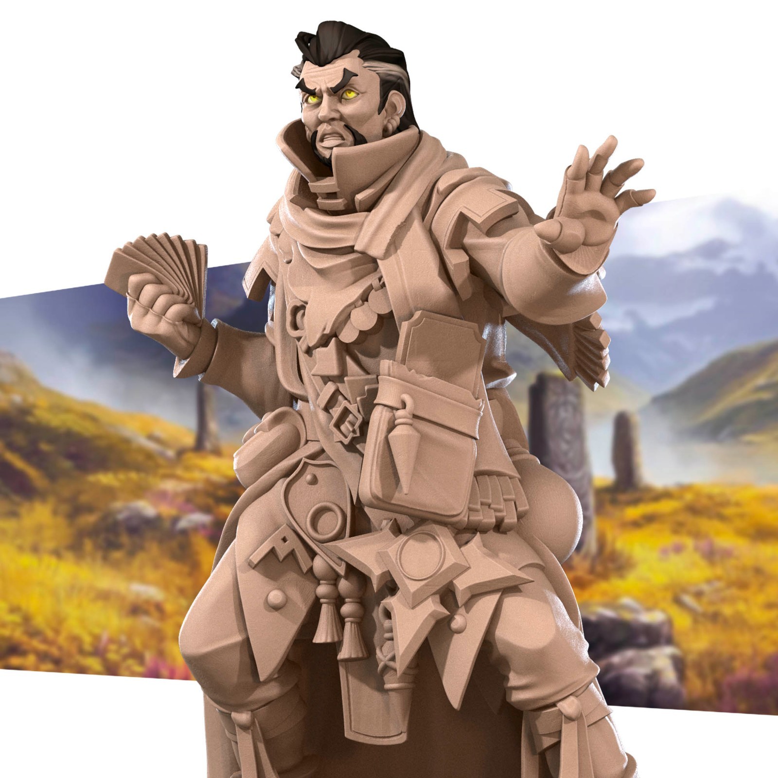 Dungeons and Dragons - Playable Character - Male Human - Cleric, Bard, Medium