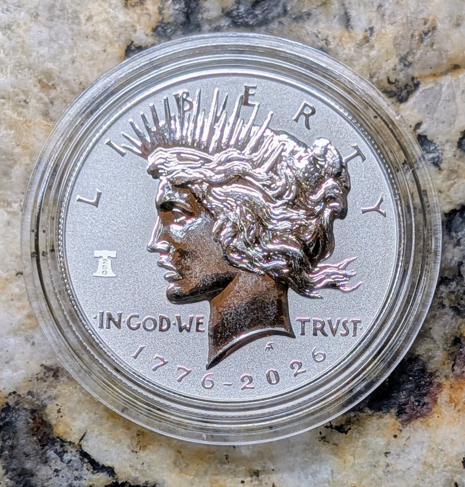 🇺🇸 2026-P Peace Dollar Reverse Proof Dual Date Privy Beautiful Coin In Hand