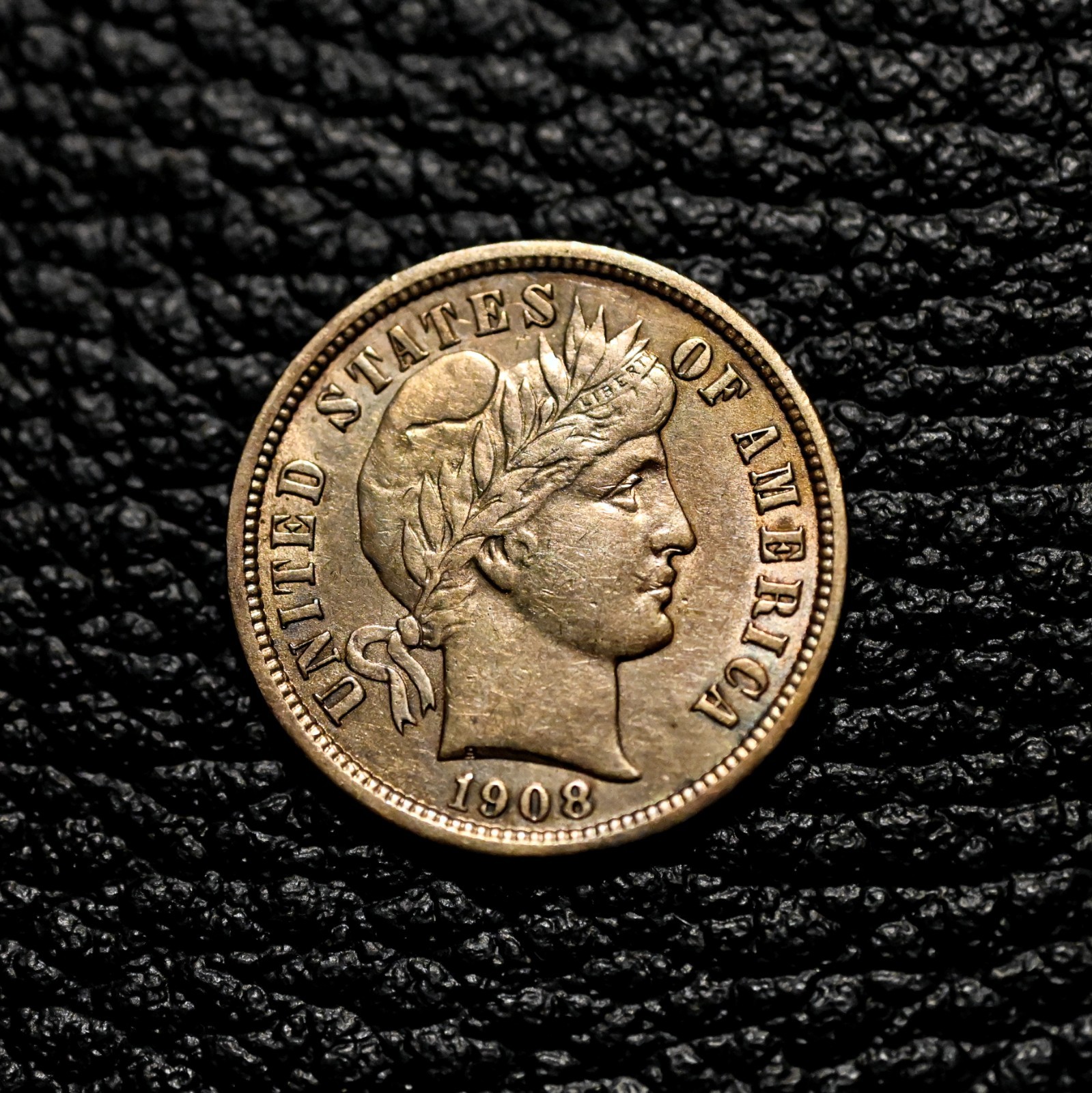 (ITM-7714) 1908-P Barber Dime ~ AU++ Condition ~ COMBINED SHIPPING!