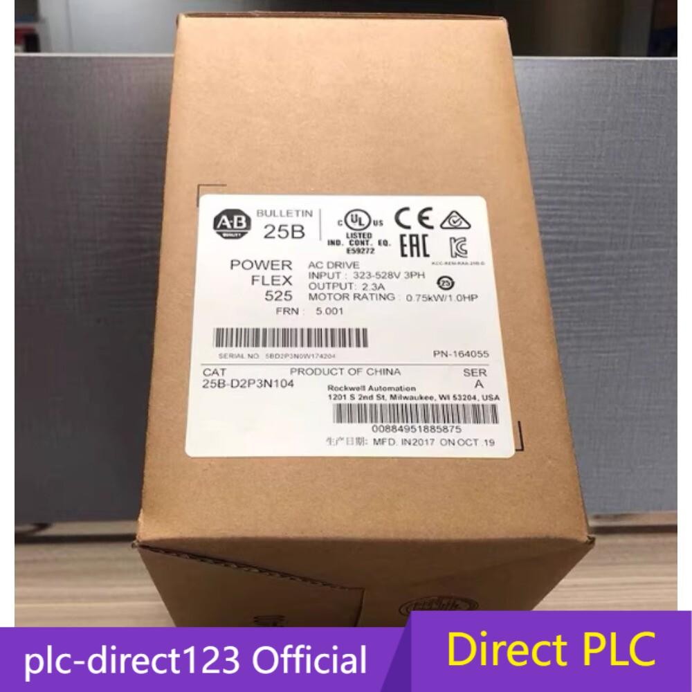 Brand New AB 25B-D2P3N104 PowerFlex 525 AC Drive Factory seal US Free Tax