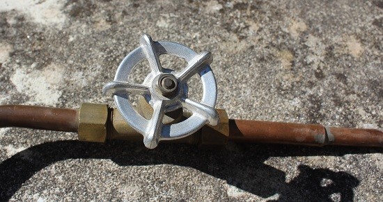 brass stop tap angled qun