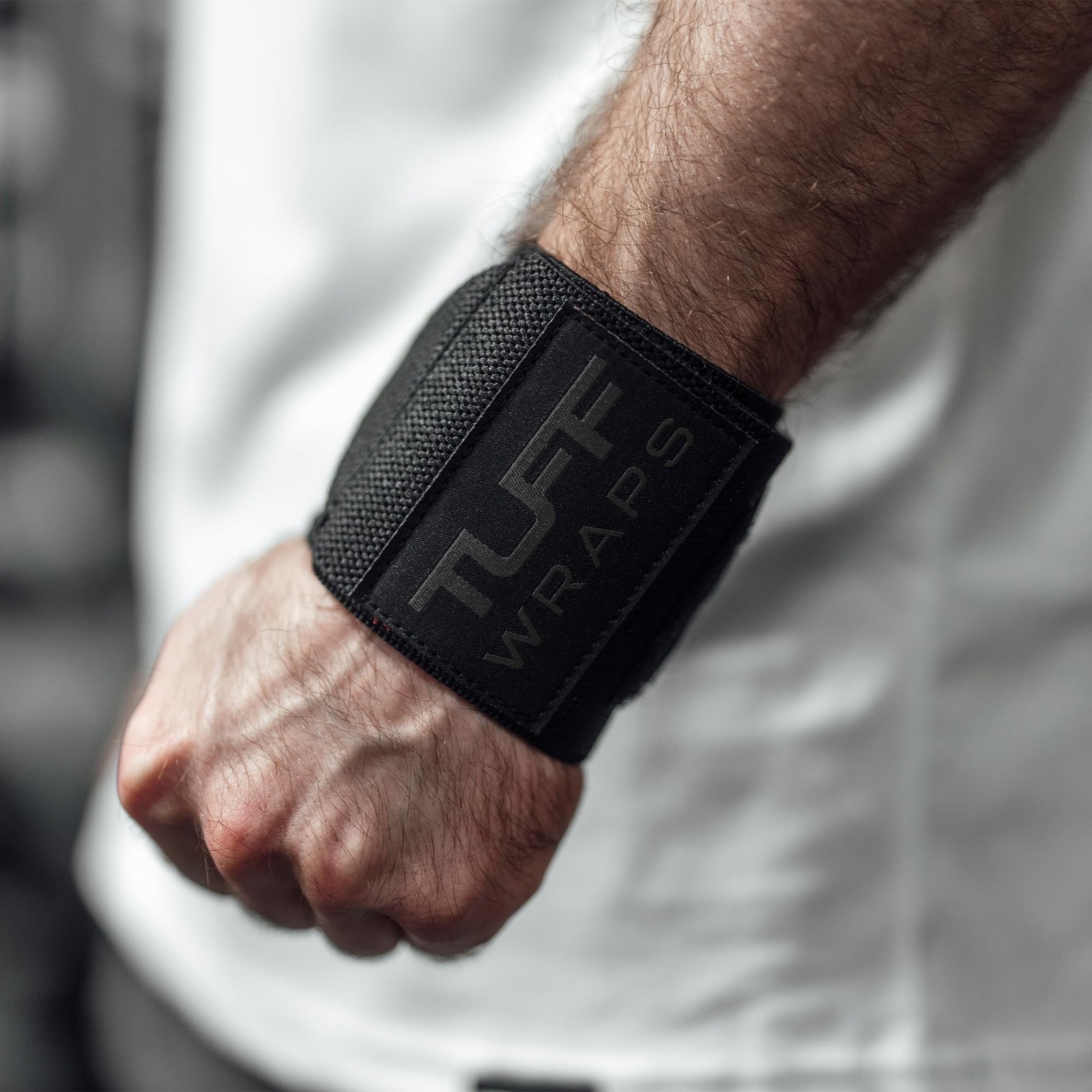 TuffWraps 16" Wrist Straps for Gym - No Thumb Loops - Powerlifting, Weightlif...