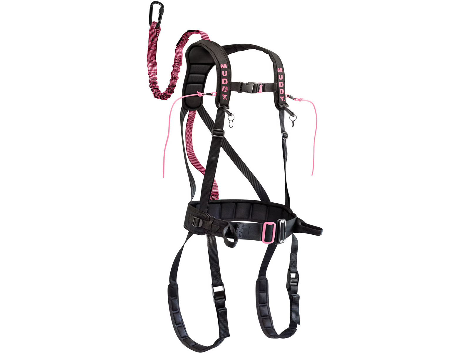 Muddy Women's The Safeguard Treestand Safety Harness Nylon Black and Pink