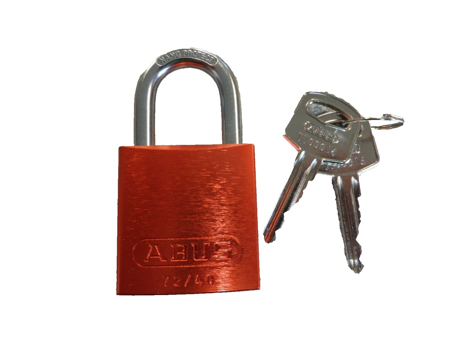 ABUS 72/40 SERIES ORANGE 6 PIN ALUMINUM BODY PADLOCK