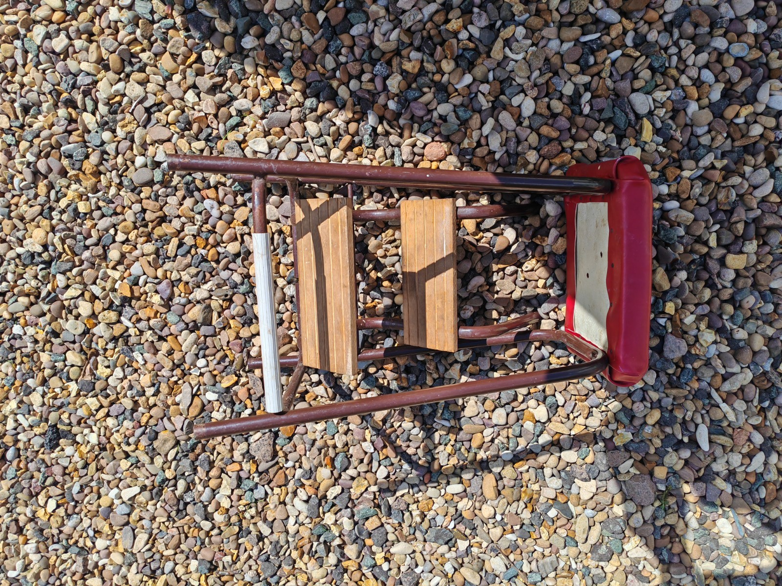 Vintage Folding Step Stool Rustic Pantry Larder Steps Classic 60/70s Qualcast