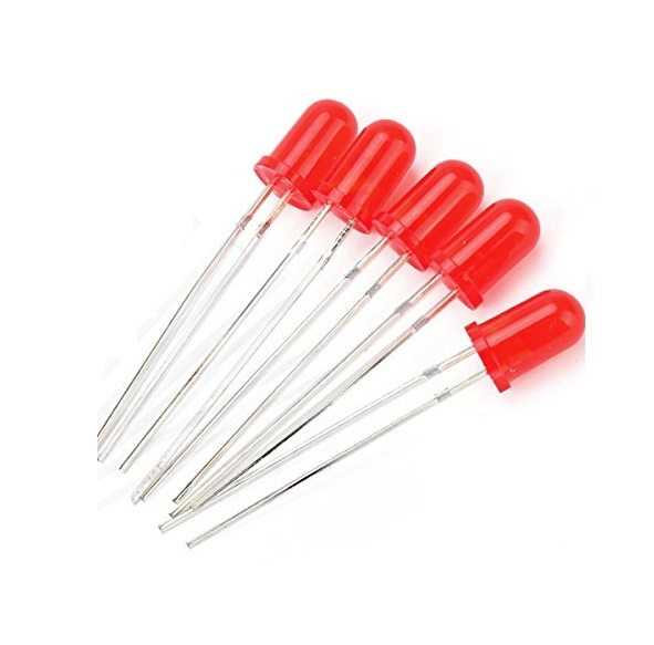 1000Pcs LED DIFFUSED F5 5MM RED COLOR RED LIGHT Super Bright Bulb Lamp