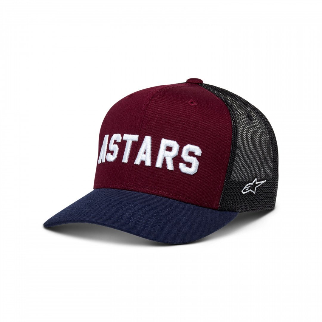 Alpinestars Well Said Trucker Baseball Cap Hat Burgundy