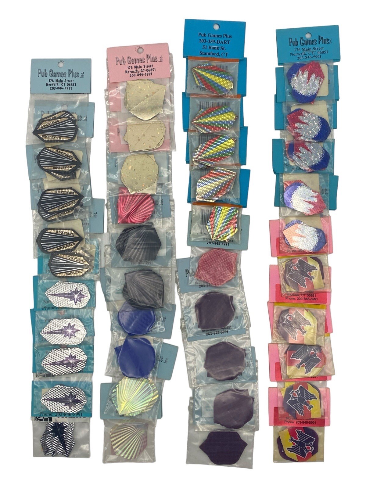 Vintage Mixed Lot Of (40) Packs Of 3 New Old Stock Of Dart Flights 120 Flights