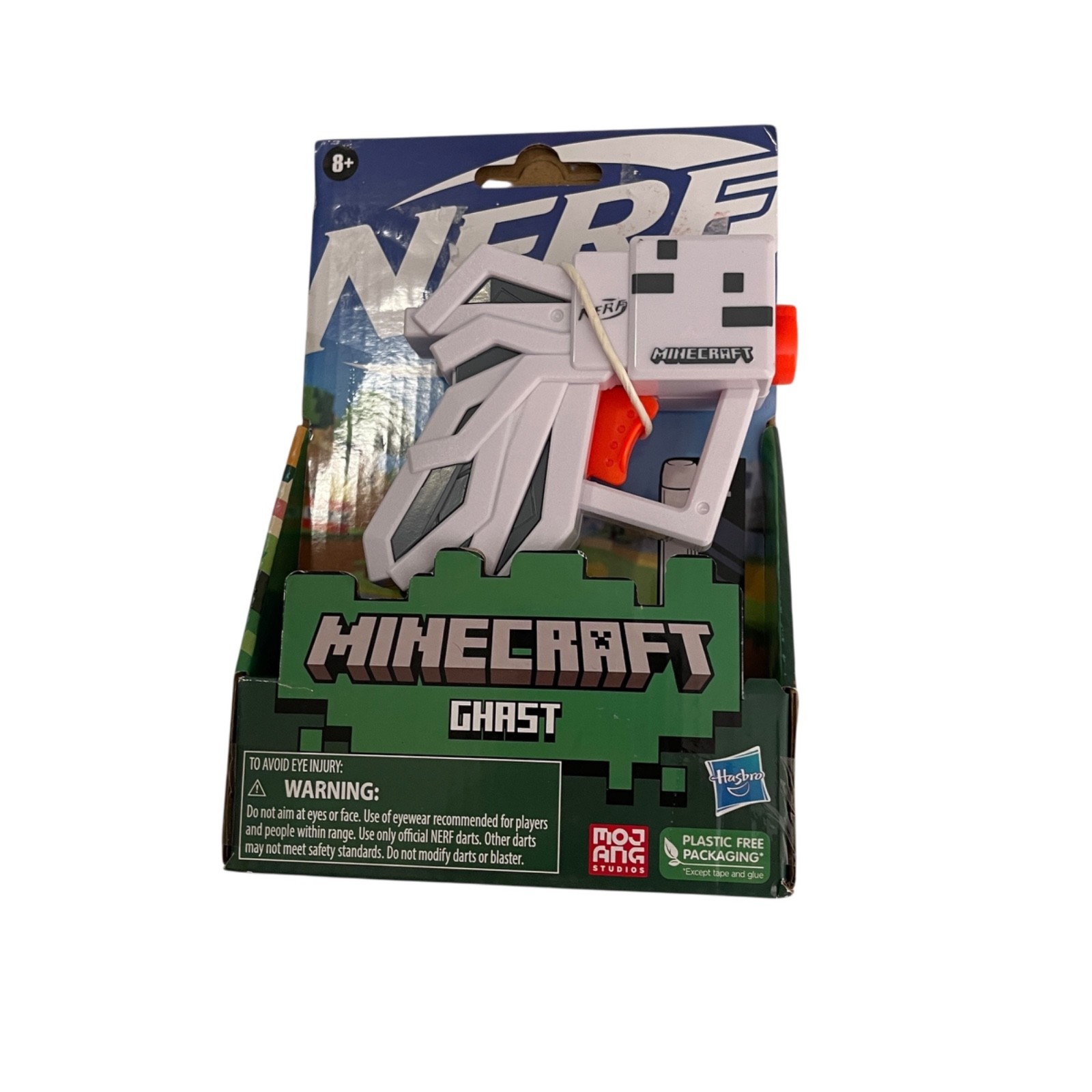Nerf Minecraft Ghast Mojang Blaster Toy Foam Dart Small Mini NIB