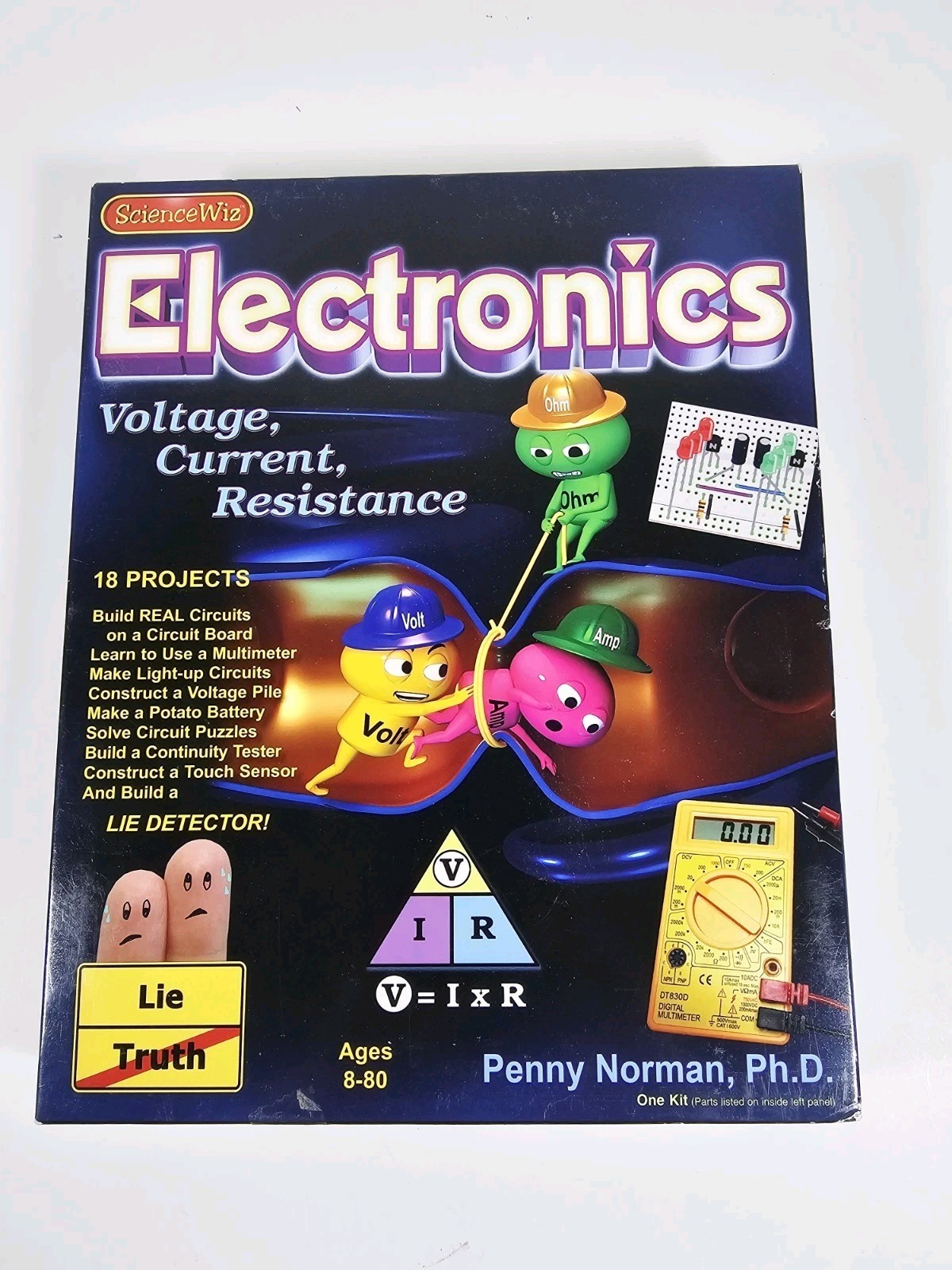 Science Wiz ElectricityEducational Project Kit Building 4 Devices, For Ages 6+