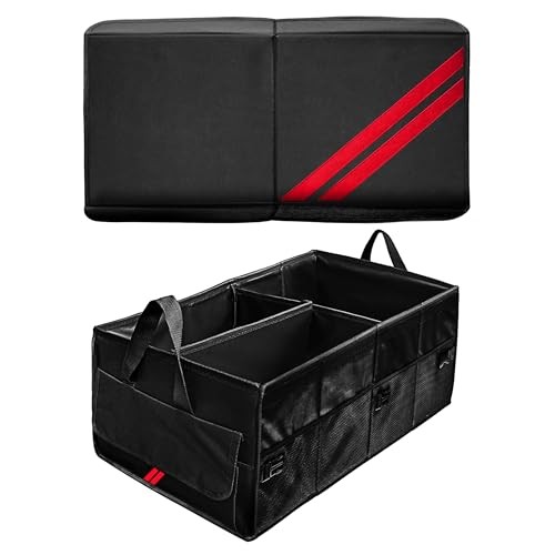 Car Trunk Organizer for Dodge Charger Durango Challenger Ram Red Trim