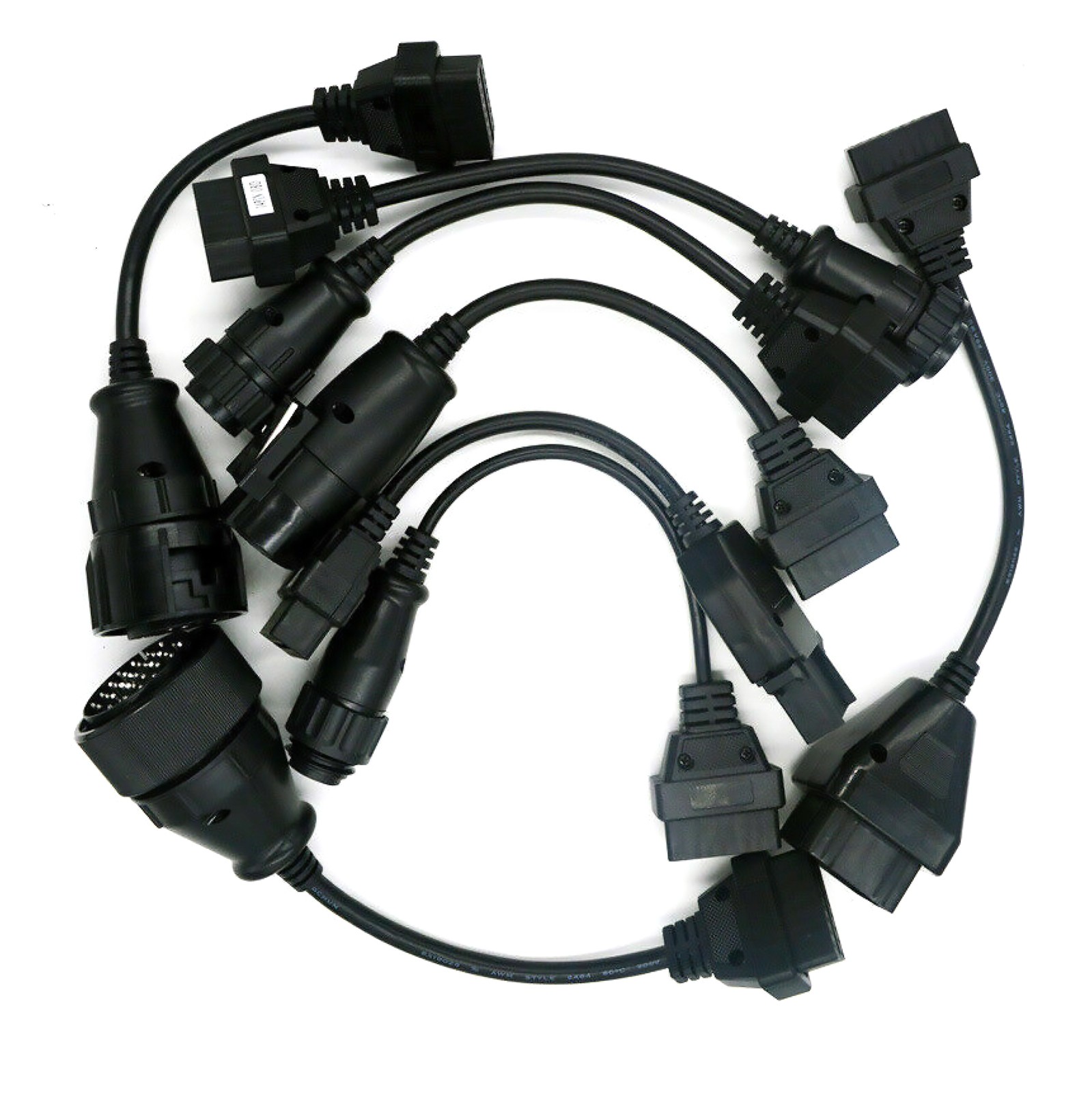 8 Pcs OBD2 OBDII Full Set Diagnostic Tool Adapter Truck Cables For CDP B9 E