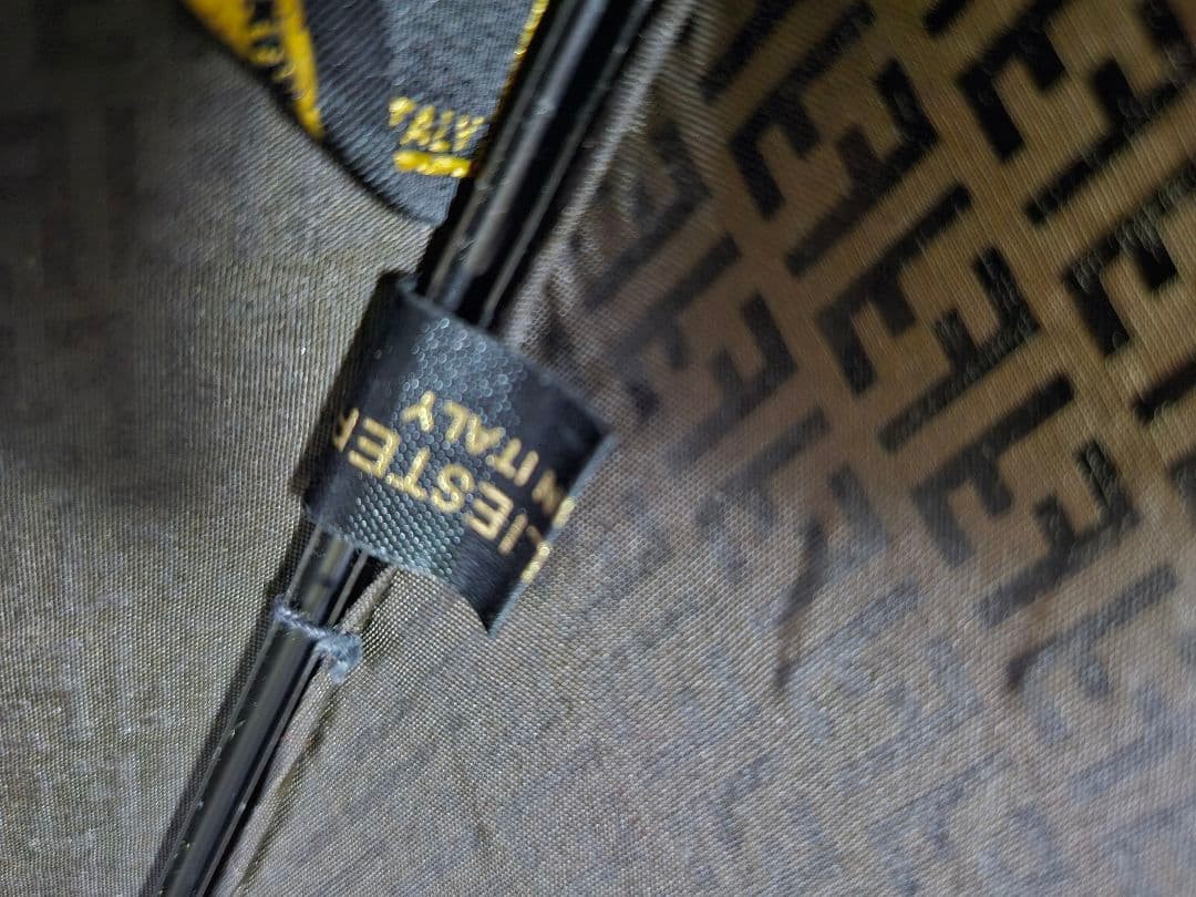 Fendi Long Umbrella Logo Pattern