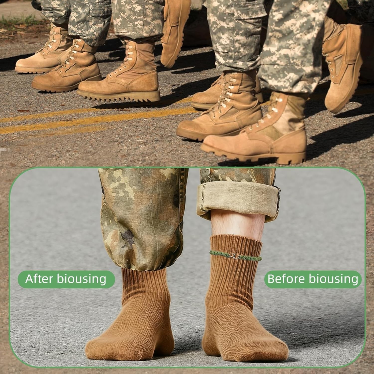 12 PCS Boot Blousers Military Adjustable with Metal Hooks – Elastic Boot StrapsO