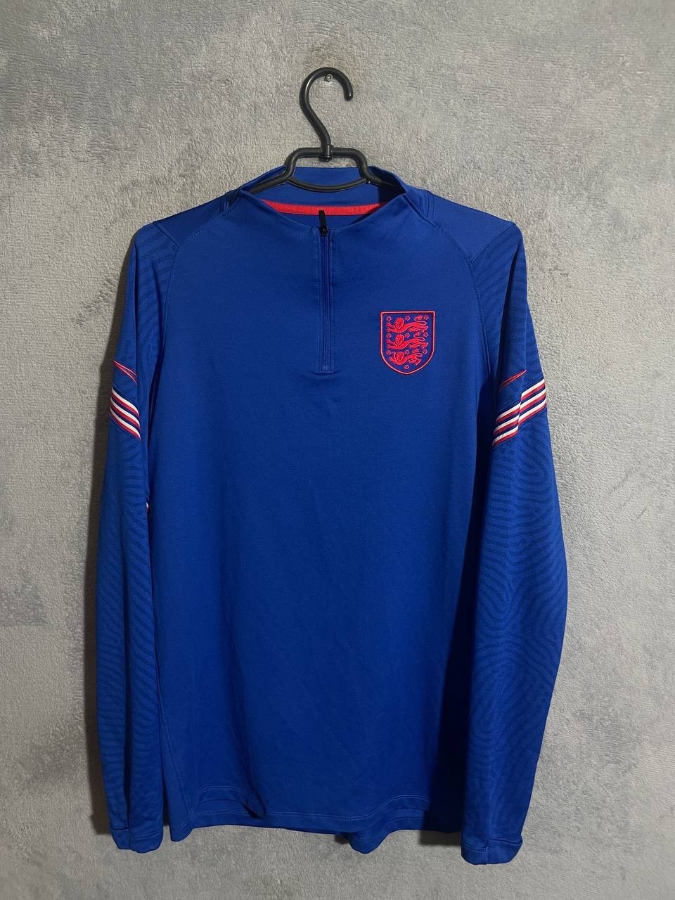 England Team Training Football Soccer Long Sleeve Jacket Blue Nike Men Size L