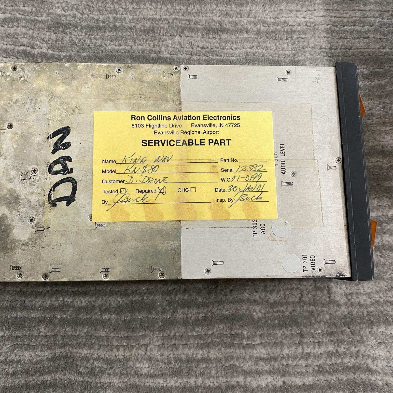 Bendix King KNS 80 Navigation System 066-4008-00 With Screen Damage And Tray
