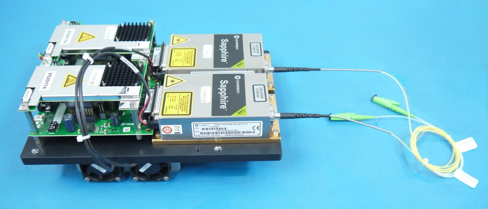 Coherent Sapphire 548-300 Laser Modules w/ Sapphire LPT-ECL Controllers (Qty-2)