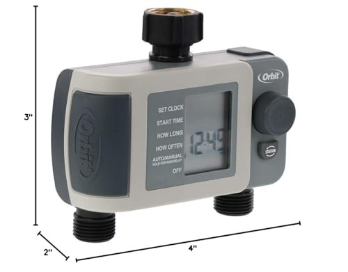 Orbit 2-Outlet Programmable Hose Faucet Timer 24621