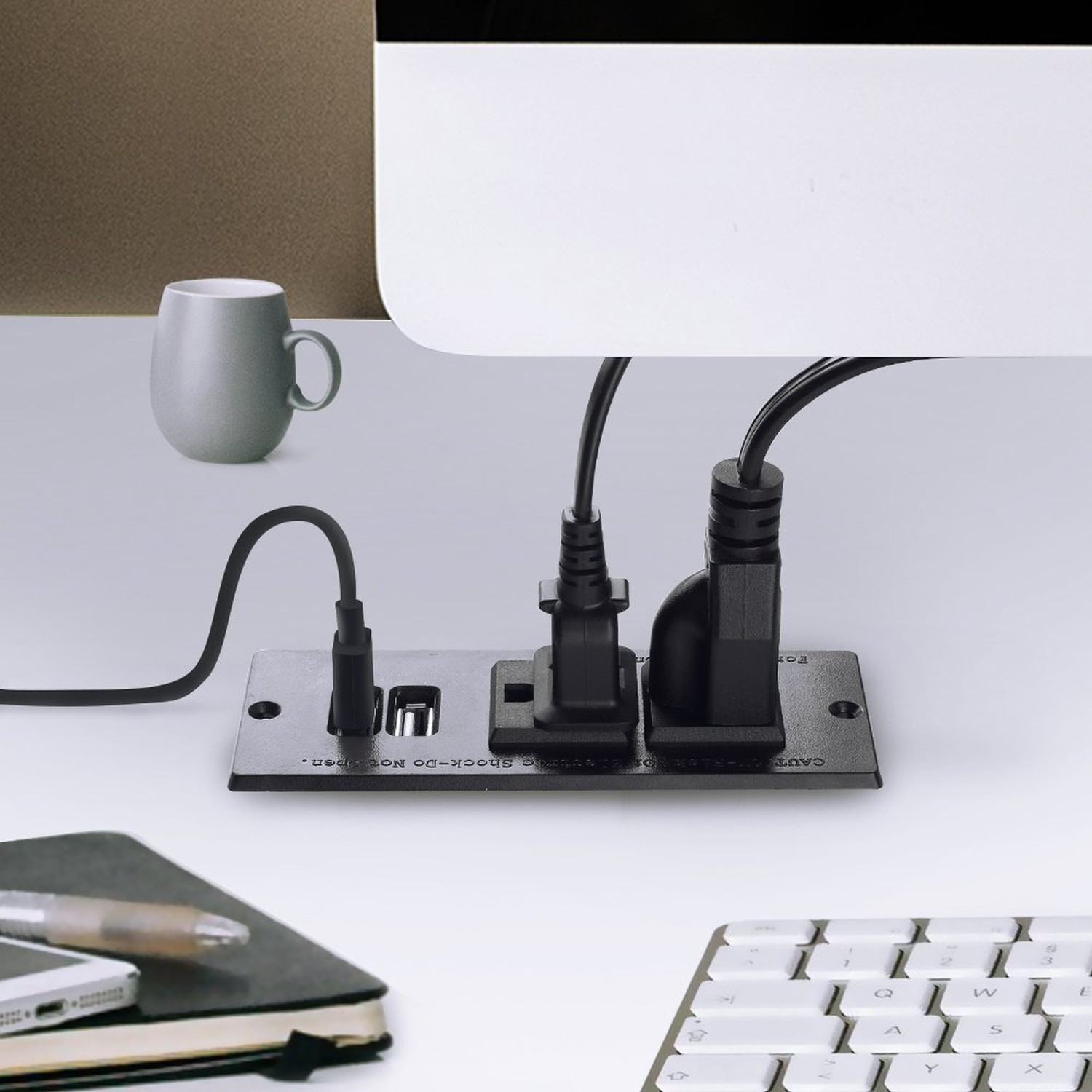 Conference Recessed Power Strip Socket with USB Ports,Table Power Strip,Deskt...