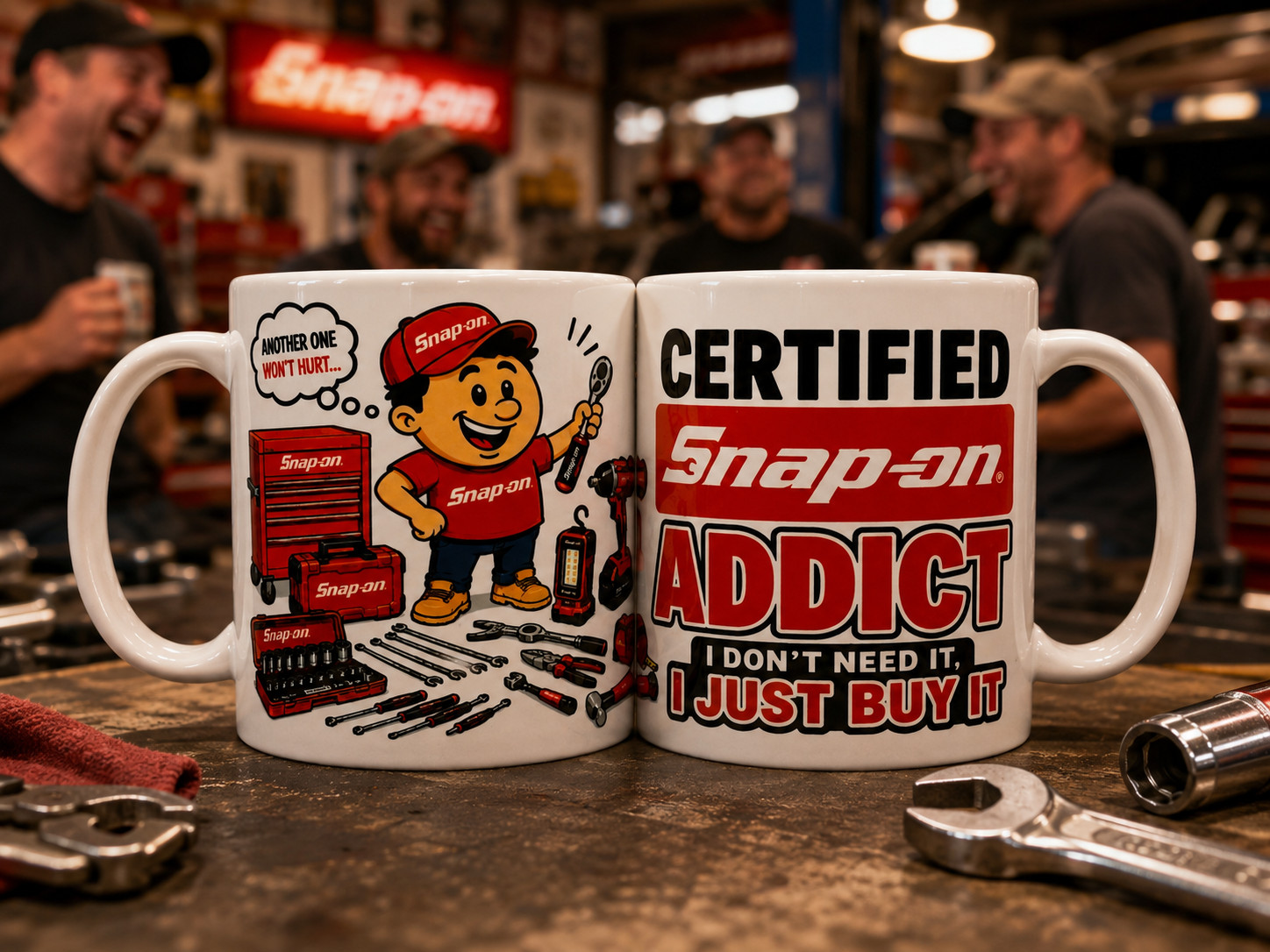 Snap on Tools - Spanners, Drill, Impact, Wrench - Funny Snap on Addict Mug