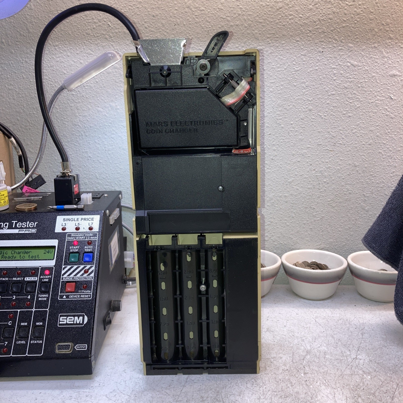 Mars TRC 6010XV 24v. 15-pin Coin Mech. Refurbished.