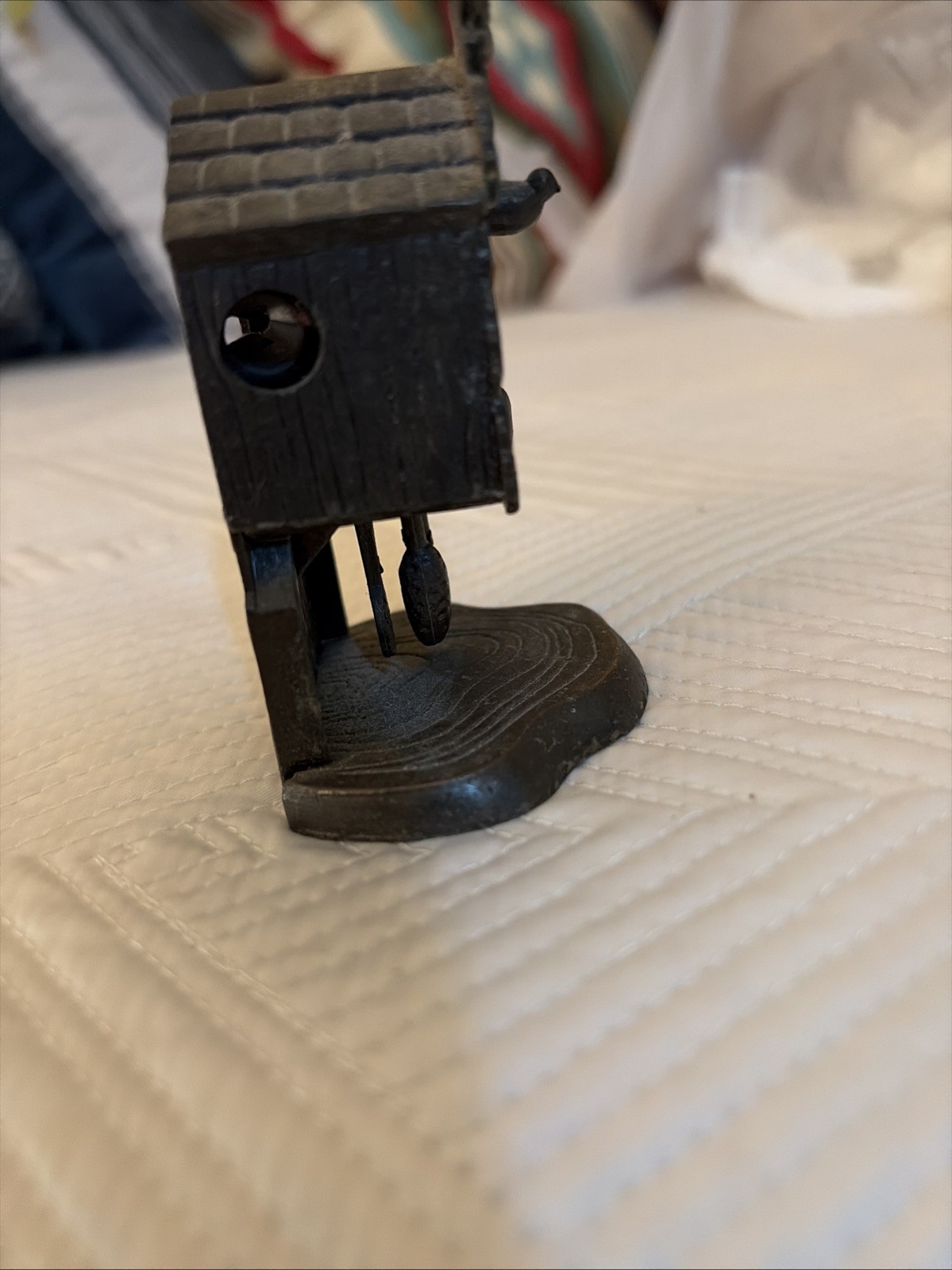 Vintage Miniature PENCIL SHARPENER "Antique CUCKOO CLOCK"