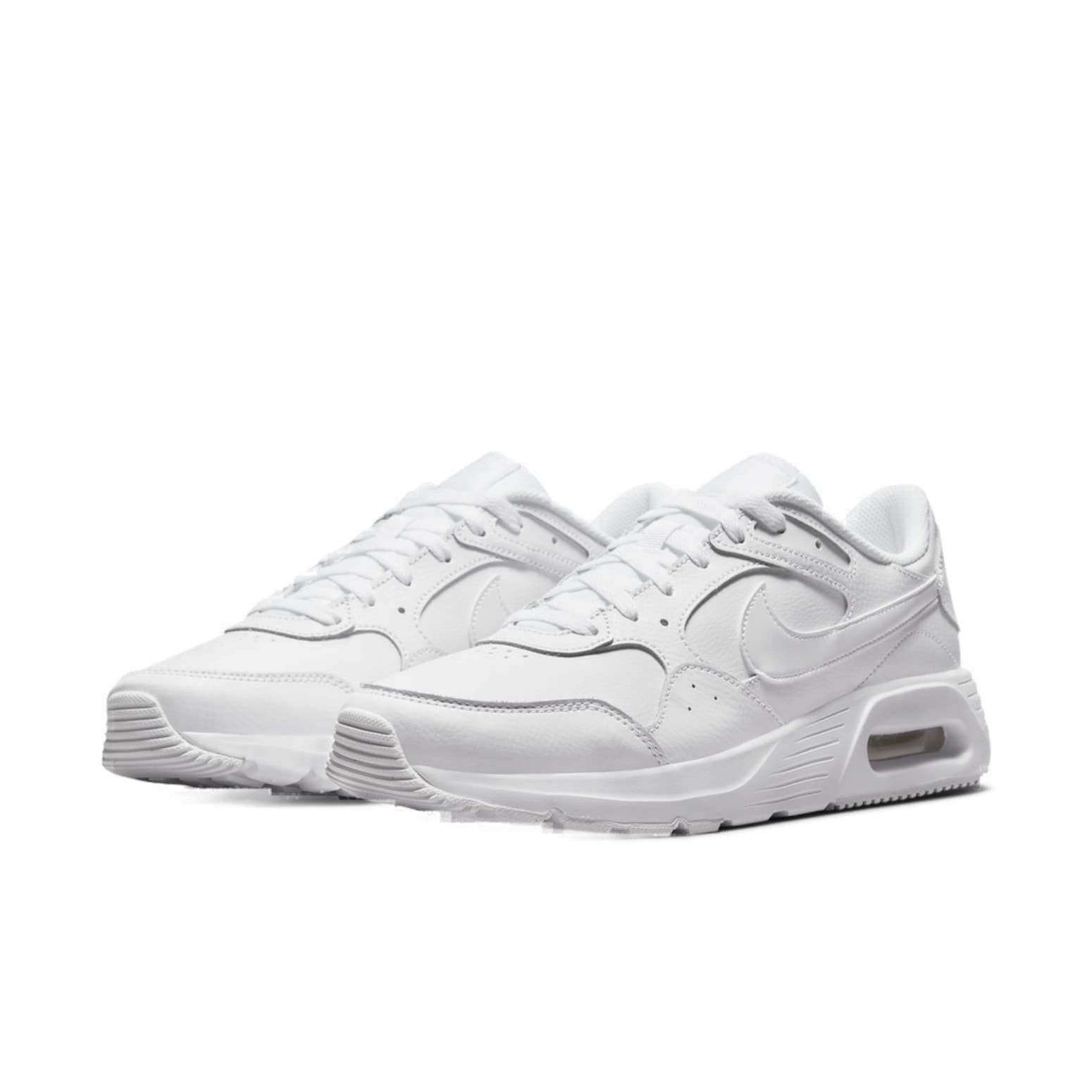 RARE Men's Nike Air Max SC Leather DH9636 101 Triple White Sneakers Multisize