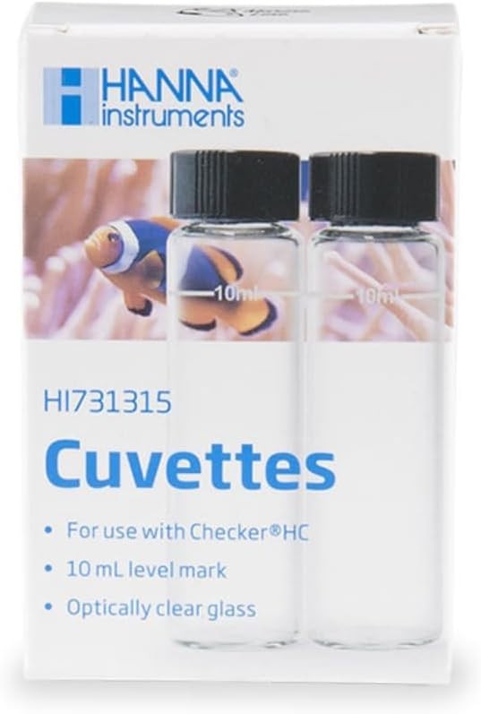 Hanna Glass Cuvettes and Caps for Checker HC Colorimeters (set of 2)