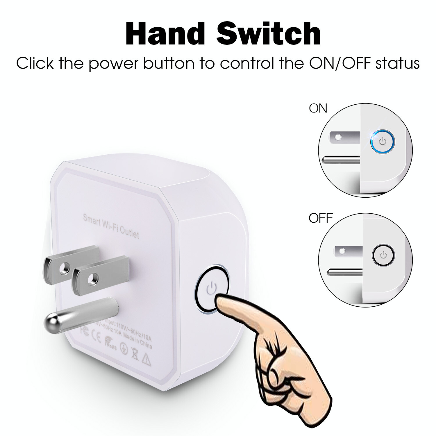 4*Wifi Smart Plug Remote Control US Socket Outlet Support Alexa Echo/Google Home