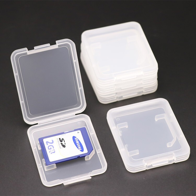 5pcs Plastic SD SDHC Card Holder Memory Card Box MicroSD Adapter Storage Case