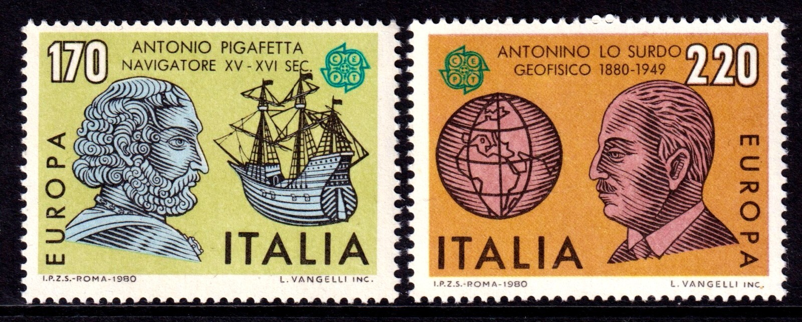 Italy 1980 EUROPA Complete Mint MNH Set SC 1395-1396