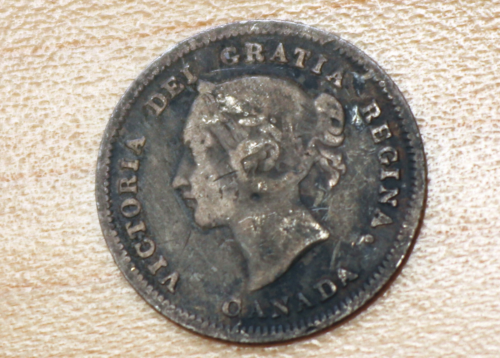 1881 Canada 5 Cents Silver