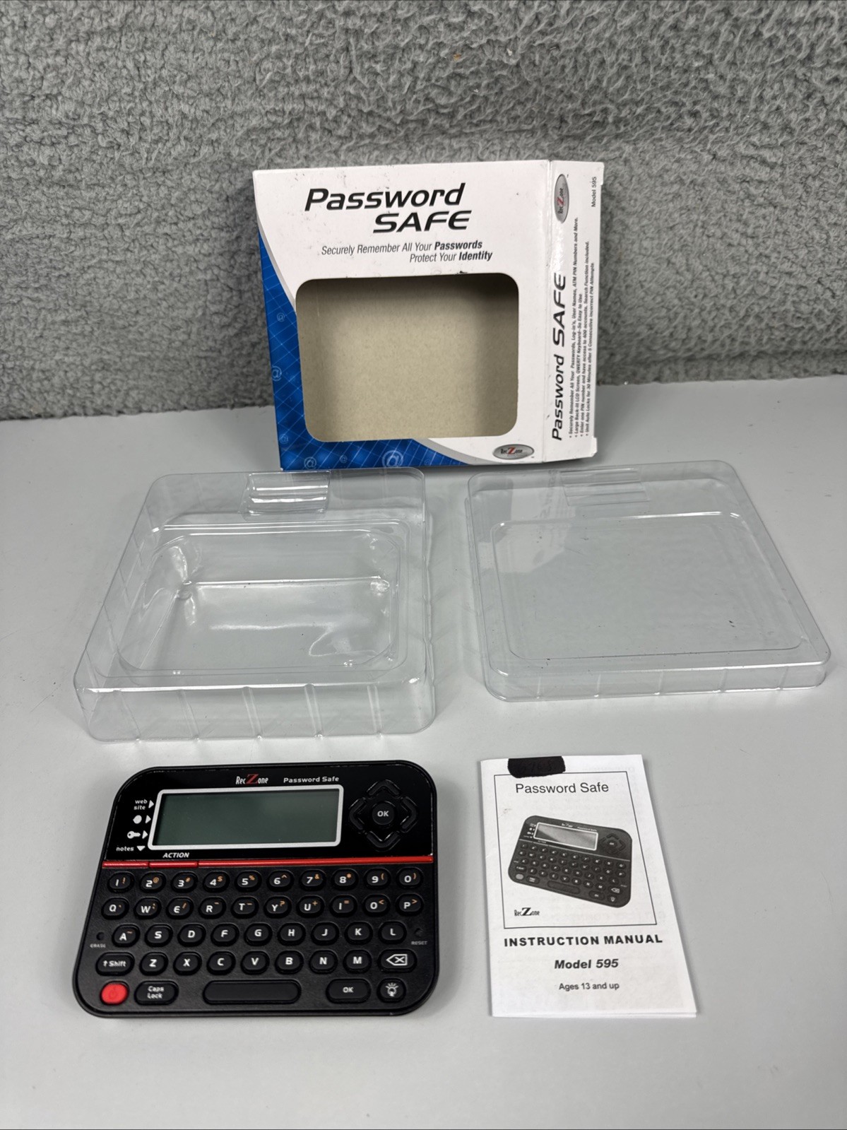 Rec Zone Password Safe Factory Reset Ready To Store Passwords Model 595 Clean