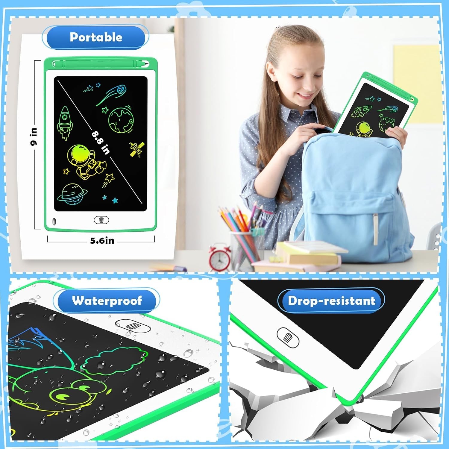 Colorful Educational Doodle Board