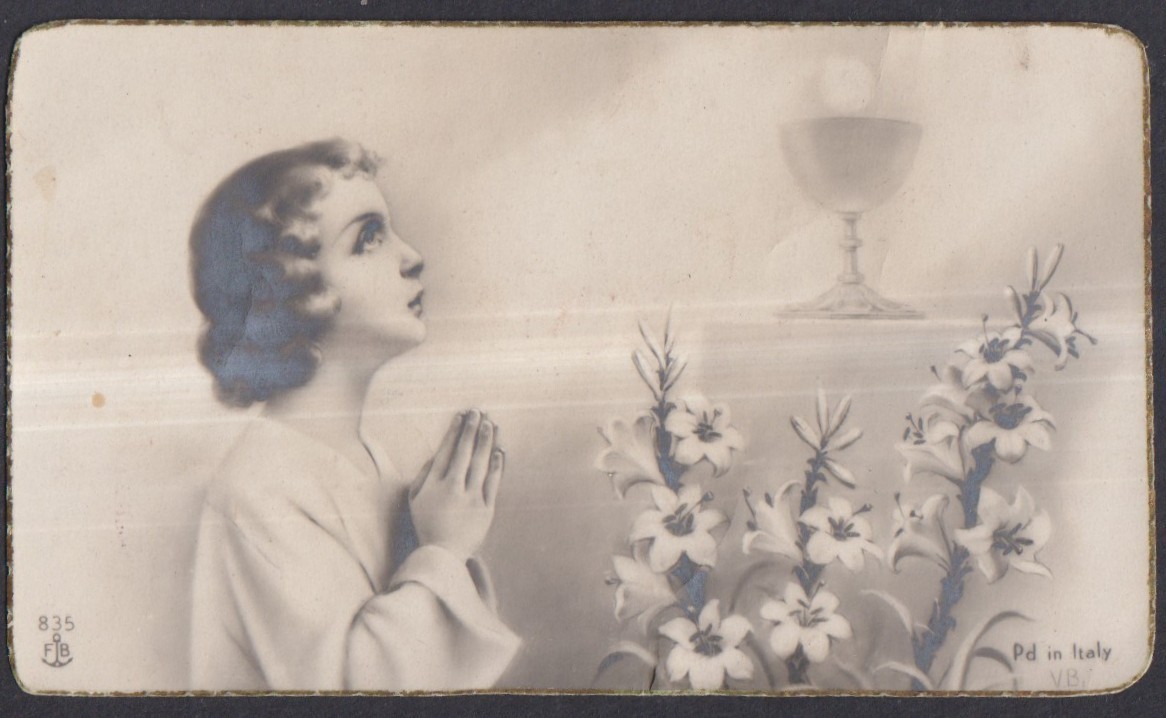 Holy card antique de Jesus Niño santino image pieuses estampa