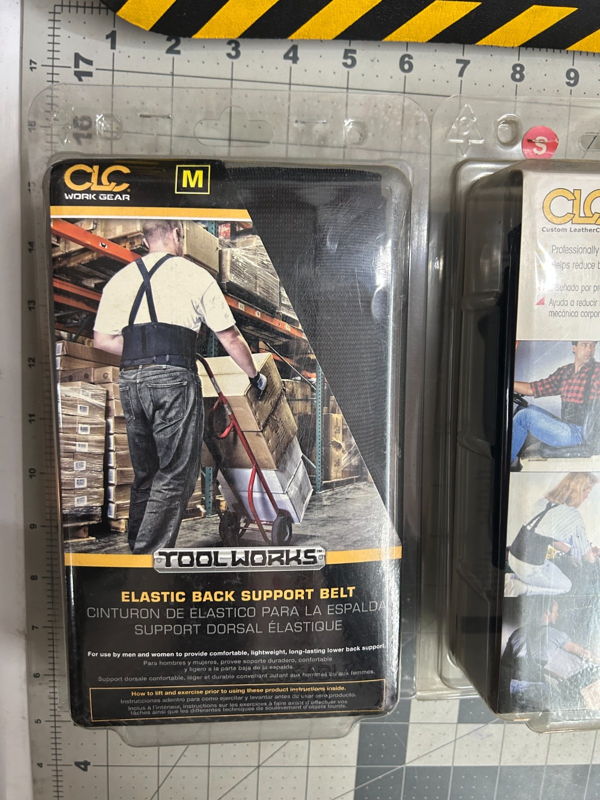 NOS 2-pack lot CLC Tool Works Elastic Back Support Belt Gear Size SMALL & MEDIUM