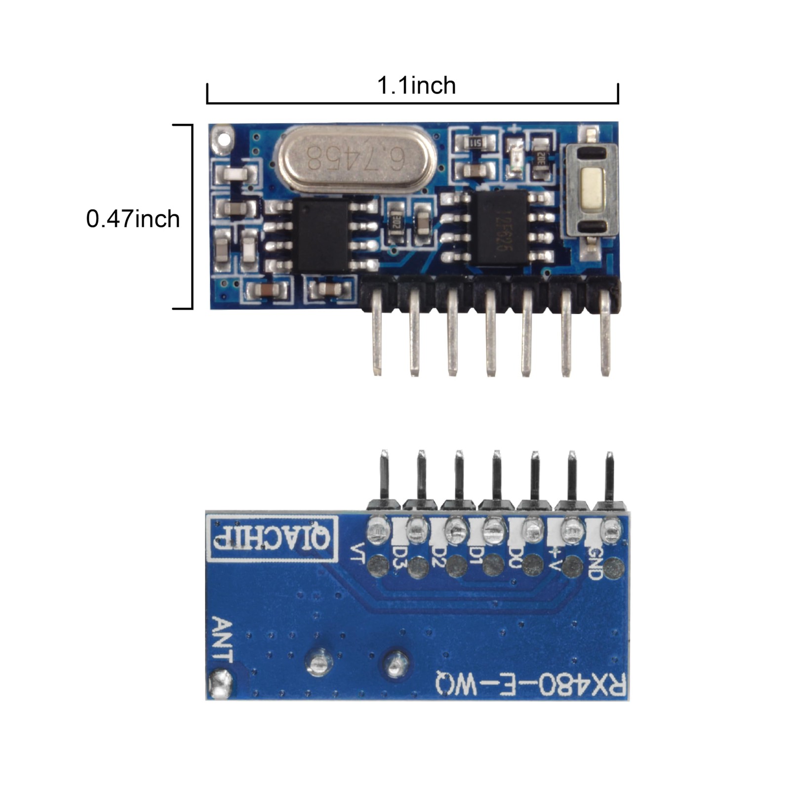 Wireless 433Mhz RF Module Receiver and Transmitter Remote Control Built-In Learn
