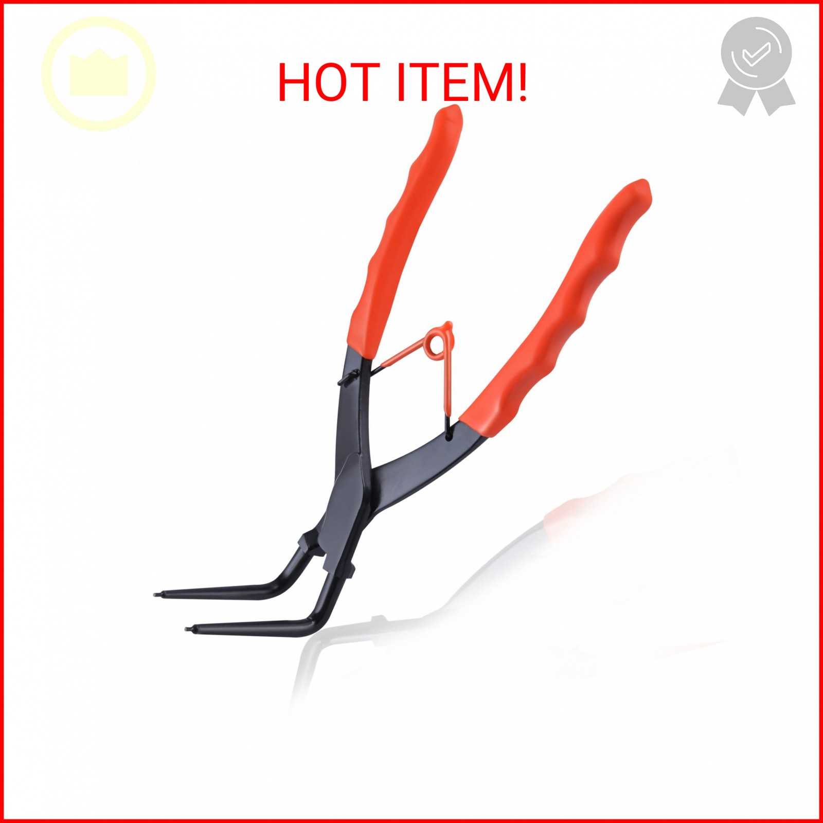 LEONTOOL Internal Master Cylinder Snap Ring Pliers 90 Degree Long Nose Pliers He