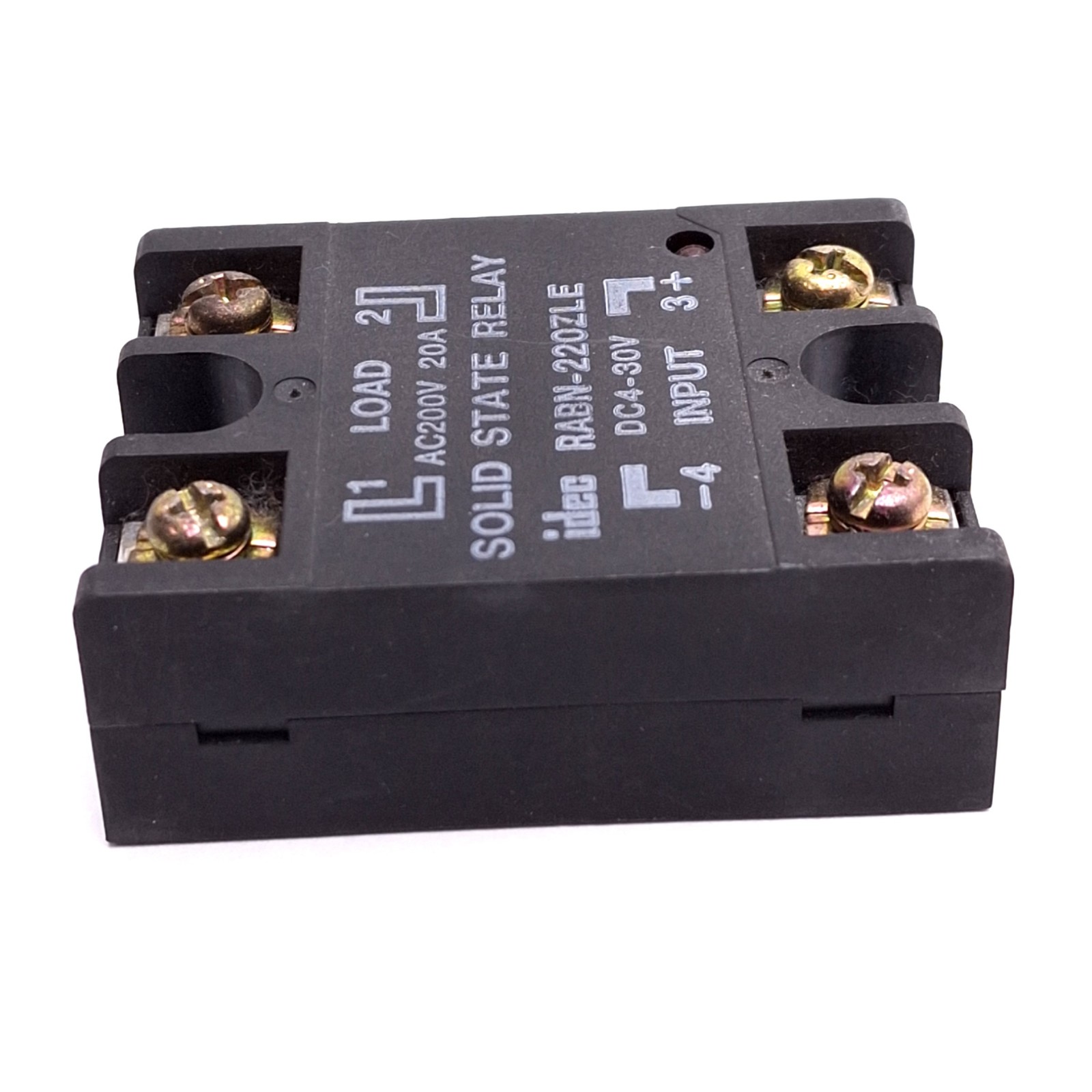 IDEC RABN-220ZLE Solid State Relay, SPST-NO, 4-30VDC In, 200VAC 20A Max