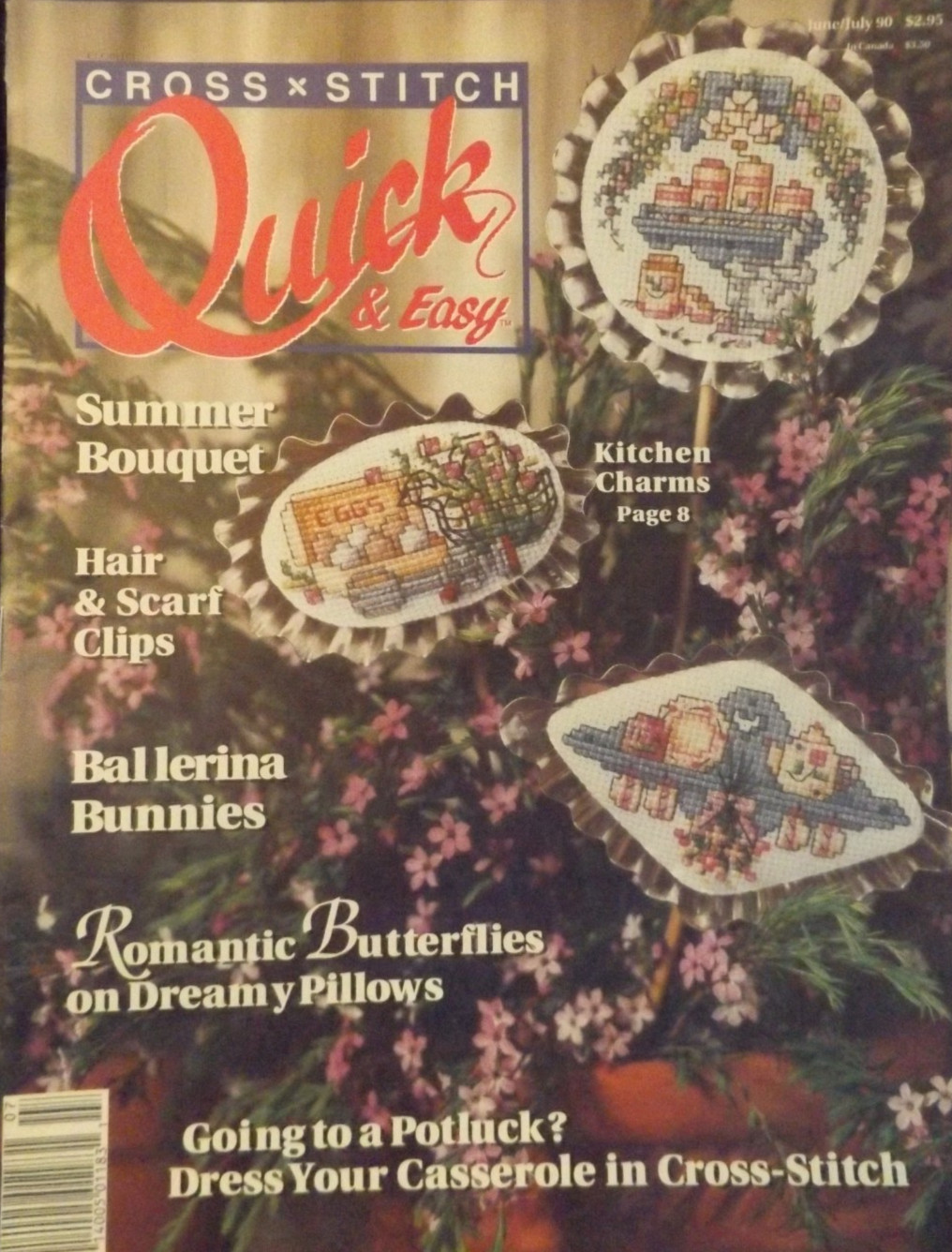 Cross X Stitch Quick & Easy Magazine June/July 1990