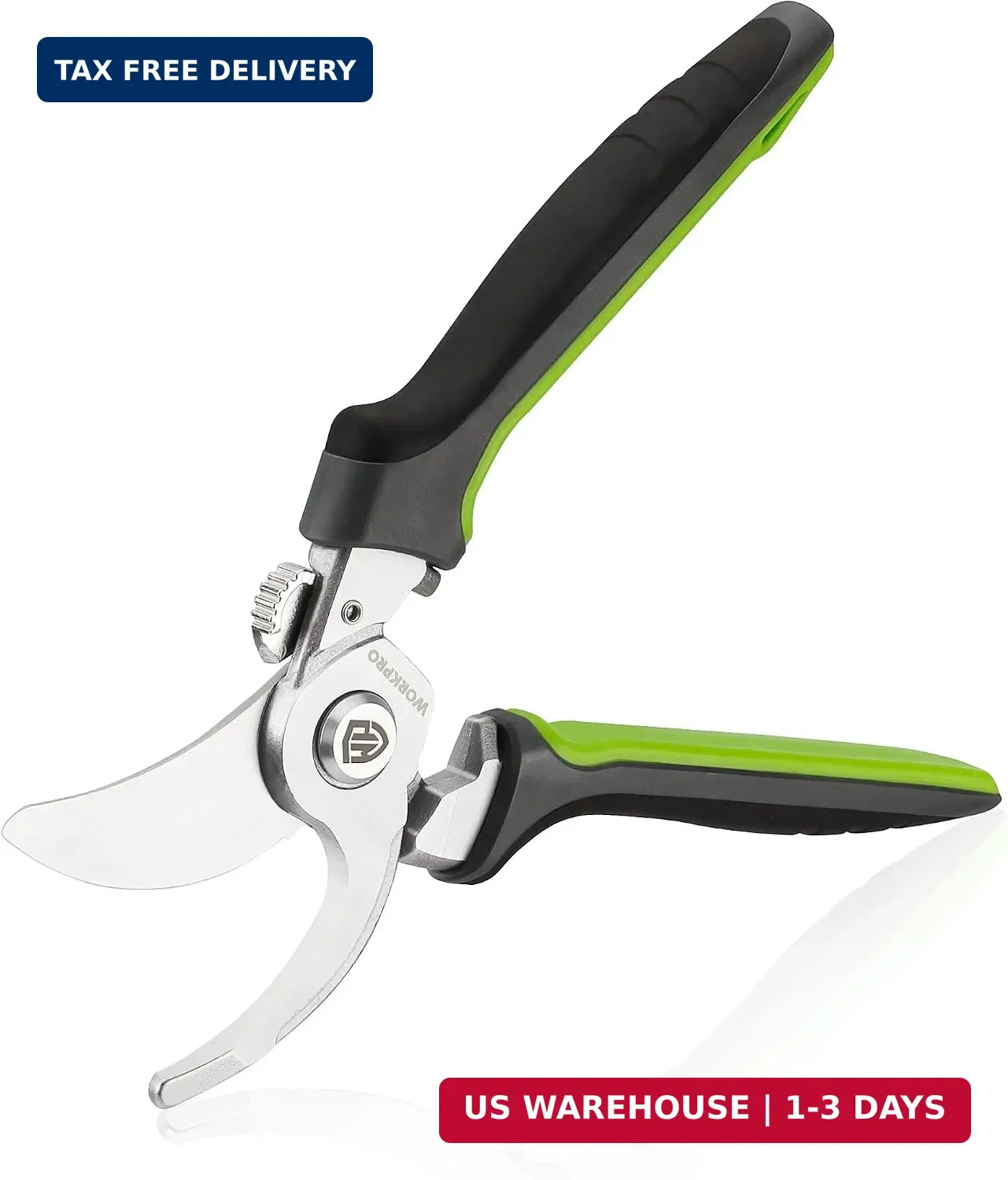Garden Bypass Pruning Shears, 8.5" Pruning Scissors with CRV Integral Forged Bla