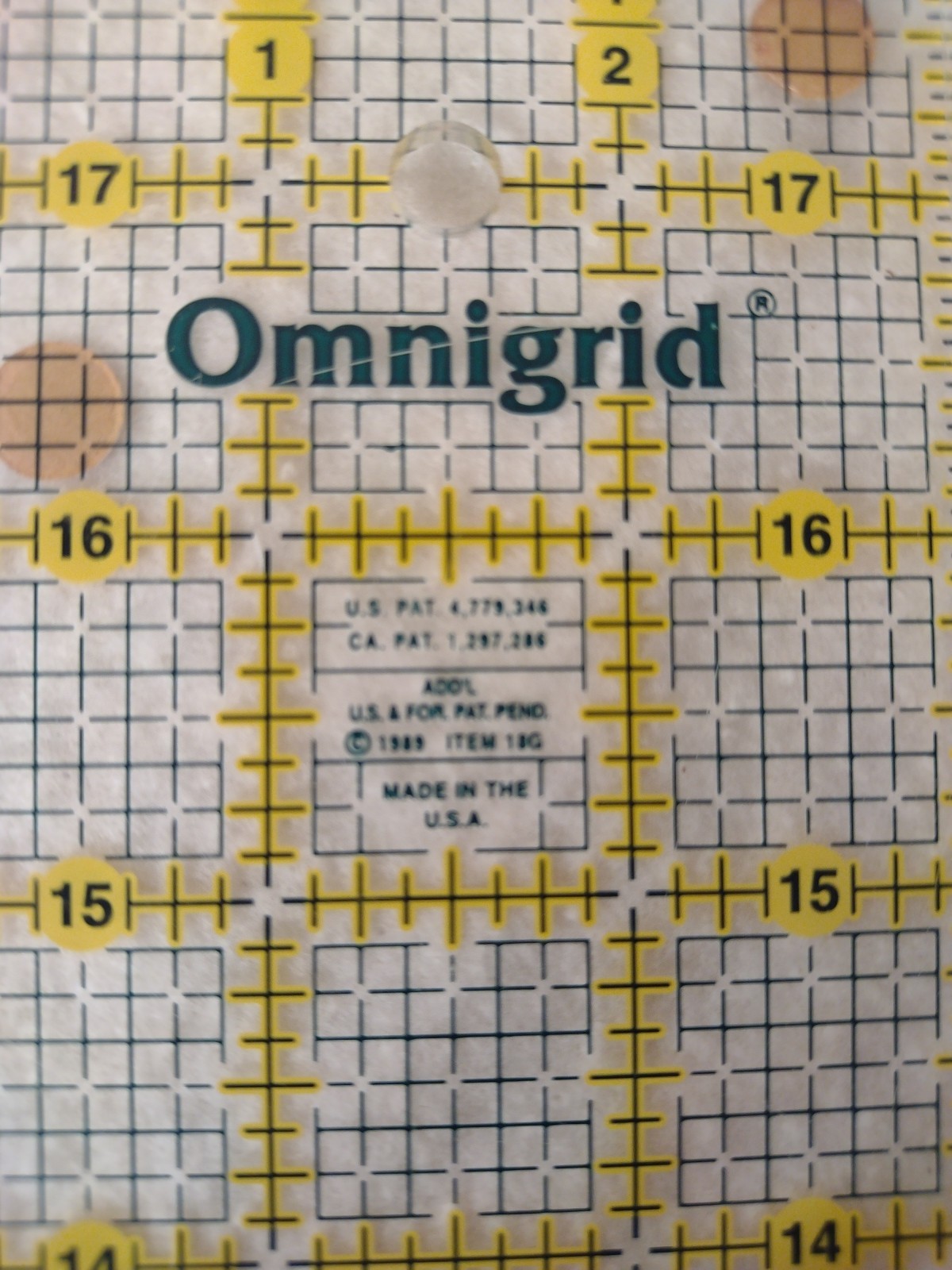Omnigrid 3 Inch By 18 Inch Angles Ruler