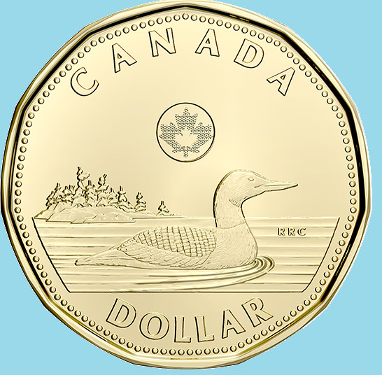 2022 Canada One Dollar Coin. Mint UNC Canadian Loonie $1