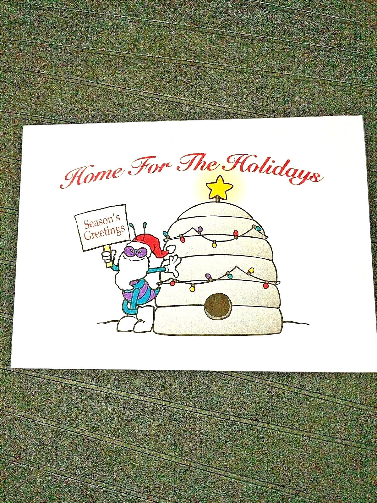 Charlotte Hornets 1989  Team Holiday Card Vintage NBA